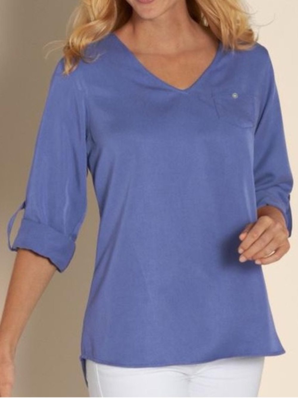 Soft Surroundings tencel Hi Low tunic top